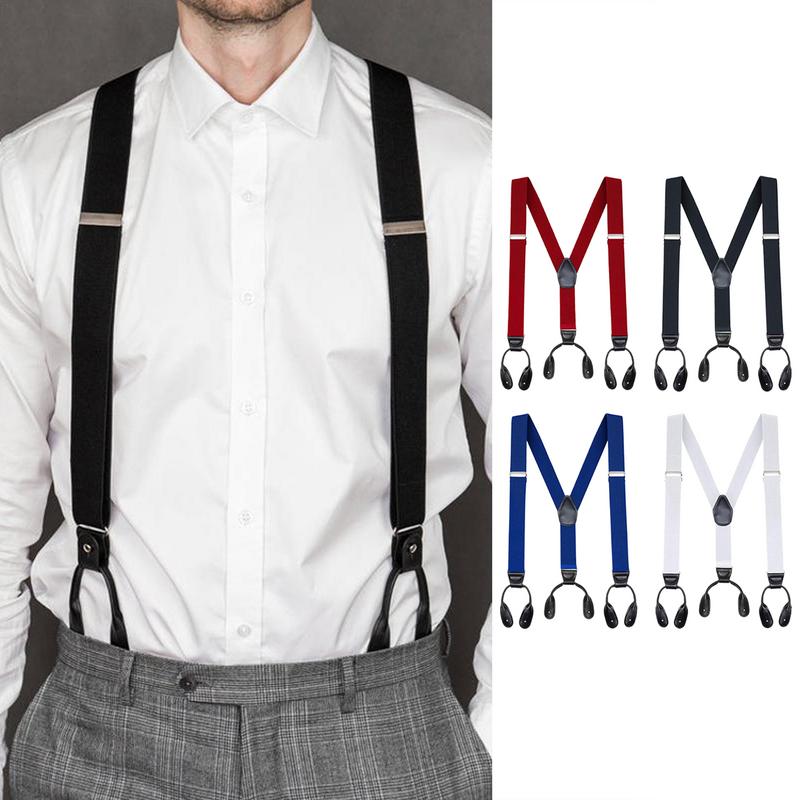 Men'S Formal Wear With Suspenders - Adult Men Suspender Heavy Duty Men