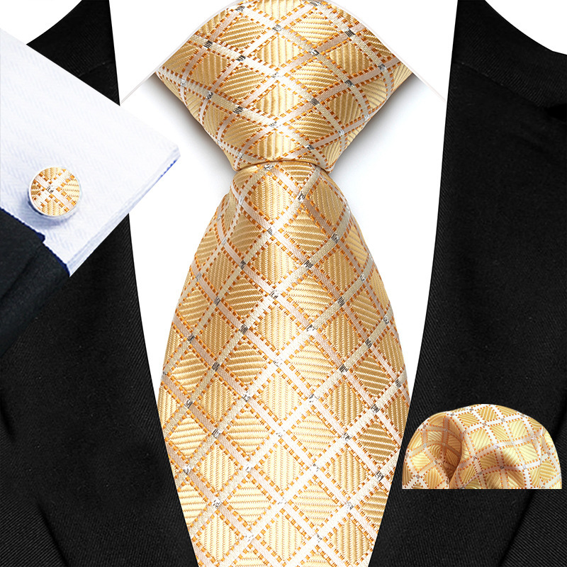 100% Silk Tie Set for Men Luxu - đánh giá và giá Pocket Square Set
