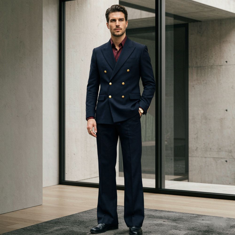 2 Pieces Men Relaxed Fit Suit  - đánh giá và giá Men'S Relaxed Formal Wear
