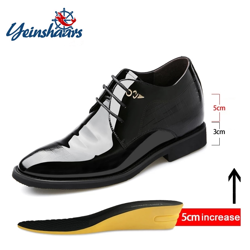 3/6/8 Cm Thang Máy Giày Nam Đầ - đánh giá và giá Men'S Used Formal Wear
