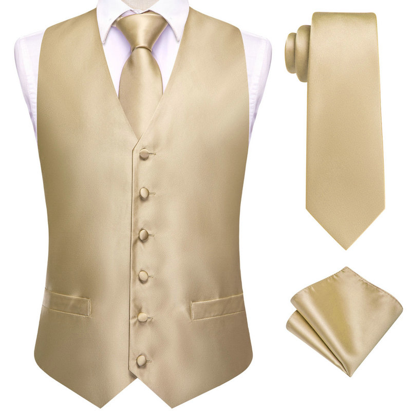 VerveRow Men Solid Satin V‑Nec - đánh giá và giá Men Formal Wear Vest