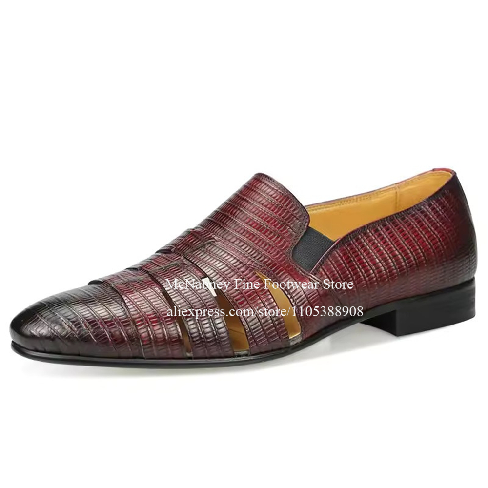 Breathable Cutout Burgundy Bla - đánh giá và giá Men Formal Wear For Wedding
