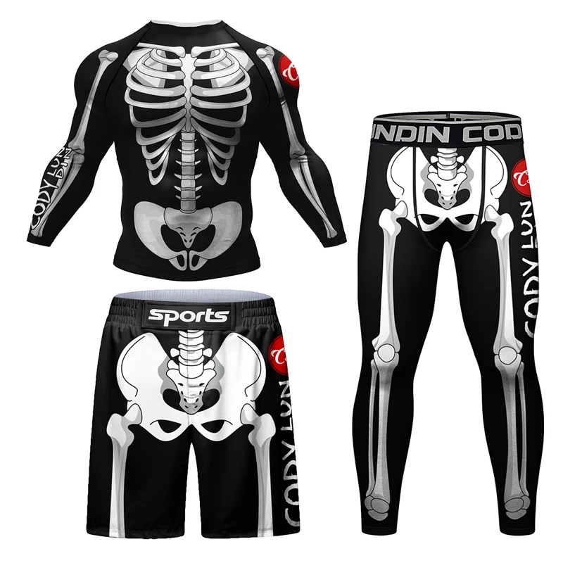 New Skull Rashguard Jiu Jitsu  - đánh giá và giá Men'S Used Formal Wear