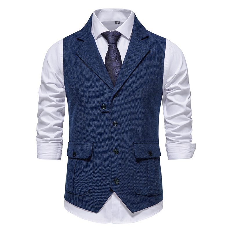 Men Suit Vest Herringbone Fabr - đánh giá và giá Men Formal Wear Vest