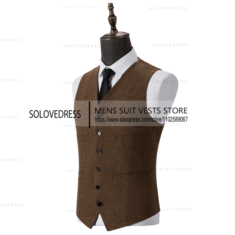 V Neck Slim Fit Herringbone Me - đánh giá và giá Men Formal Wear Vest