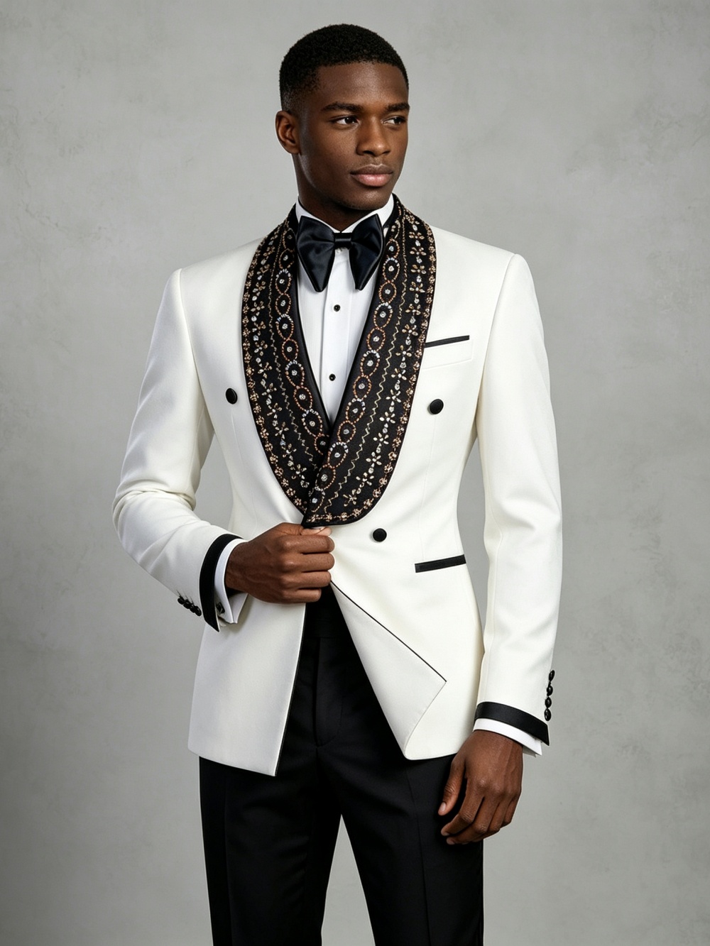 Double Breasted Men's Golden B - đánh giá và giá Men Formal Wear For Wedding