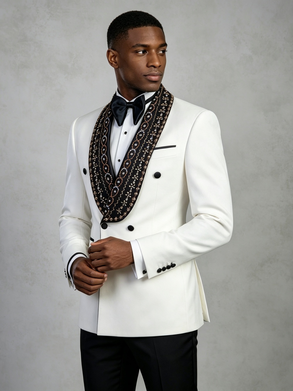 Double Breasted Men's Golden B - đánh giá và giá Men Formal Wear For Wedding