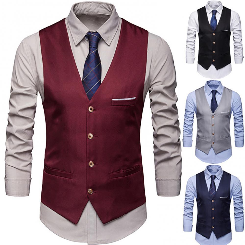 Dress Vests For Men Slim Fits  - đánh giá và giá Men Formal Wear Vest