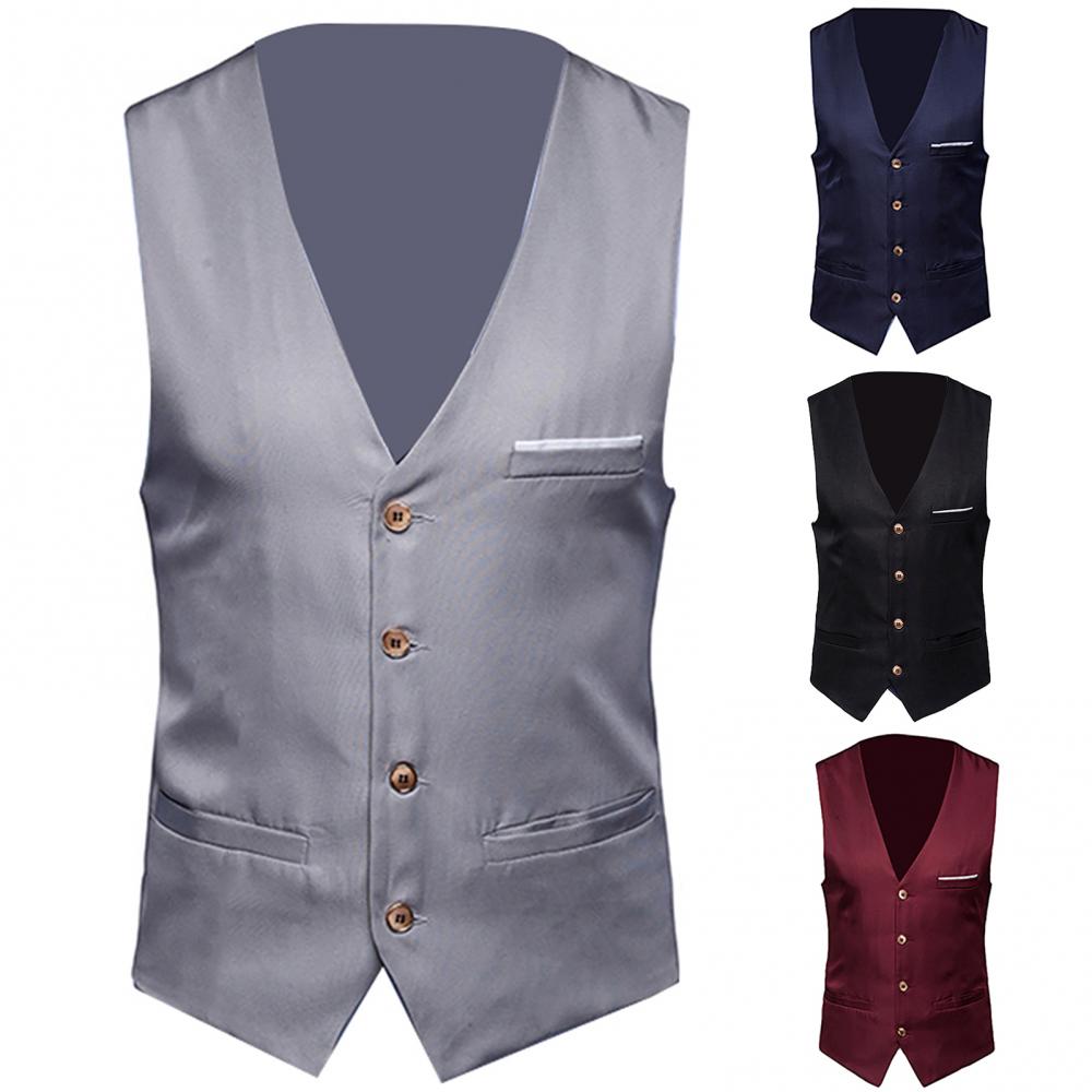 Dress Vests For Men Slim Fits  - đánh giá và giá Men Formal Wear Vest