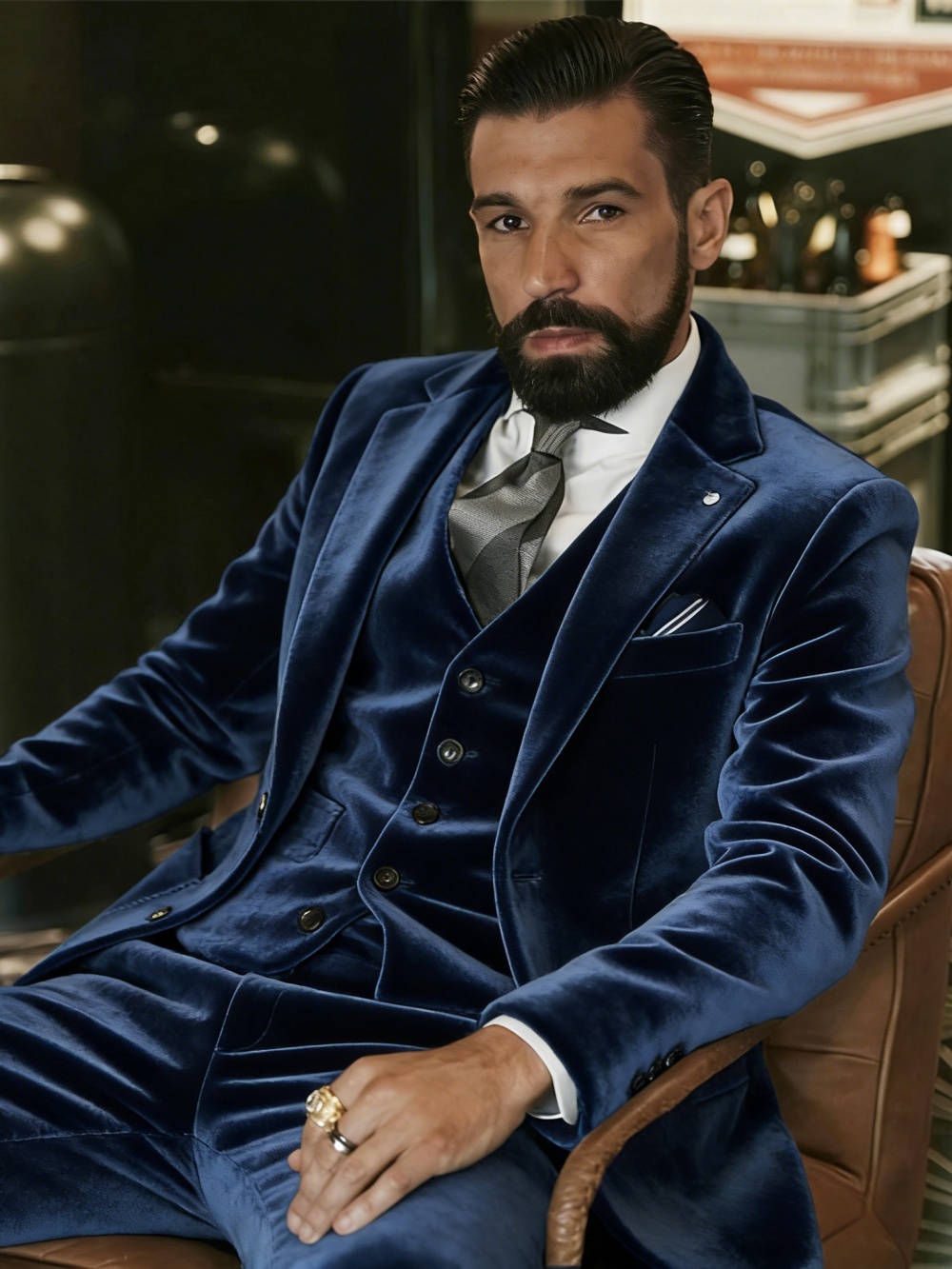 Men's Velvet Suits 3 Pieces Da - đánh giá và giá Men Formal Wear For Wedding