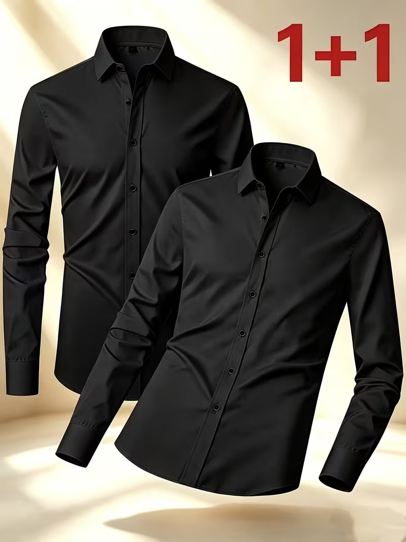Spring/Autumn Wear Button Shir - đánh giá và giá Men'S Semi Formal Office Wear