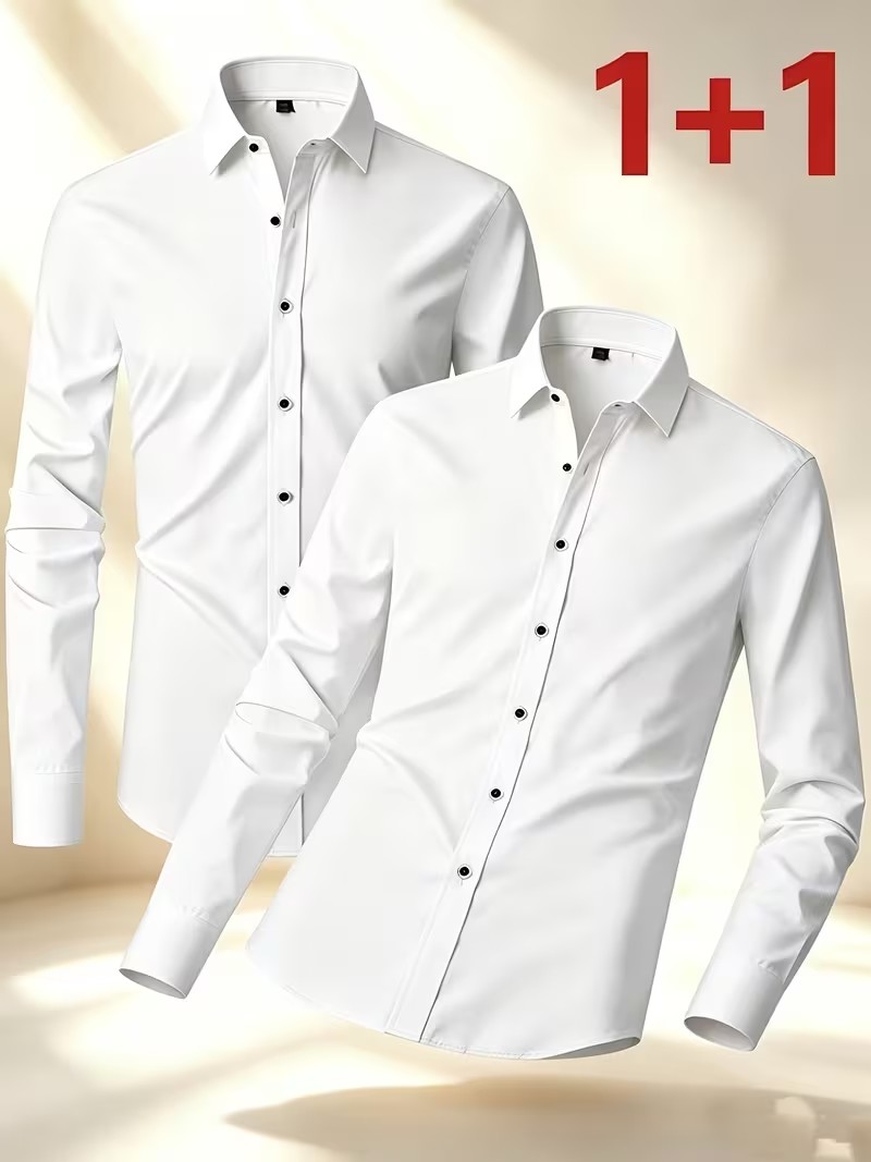 Spring/Autumn Wear Button Shir - đánh giá và giá Men'S Semi Formal Office Wear