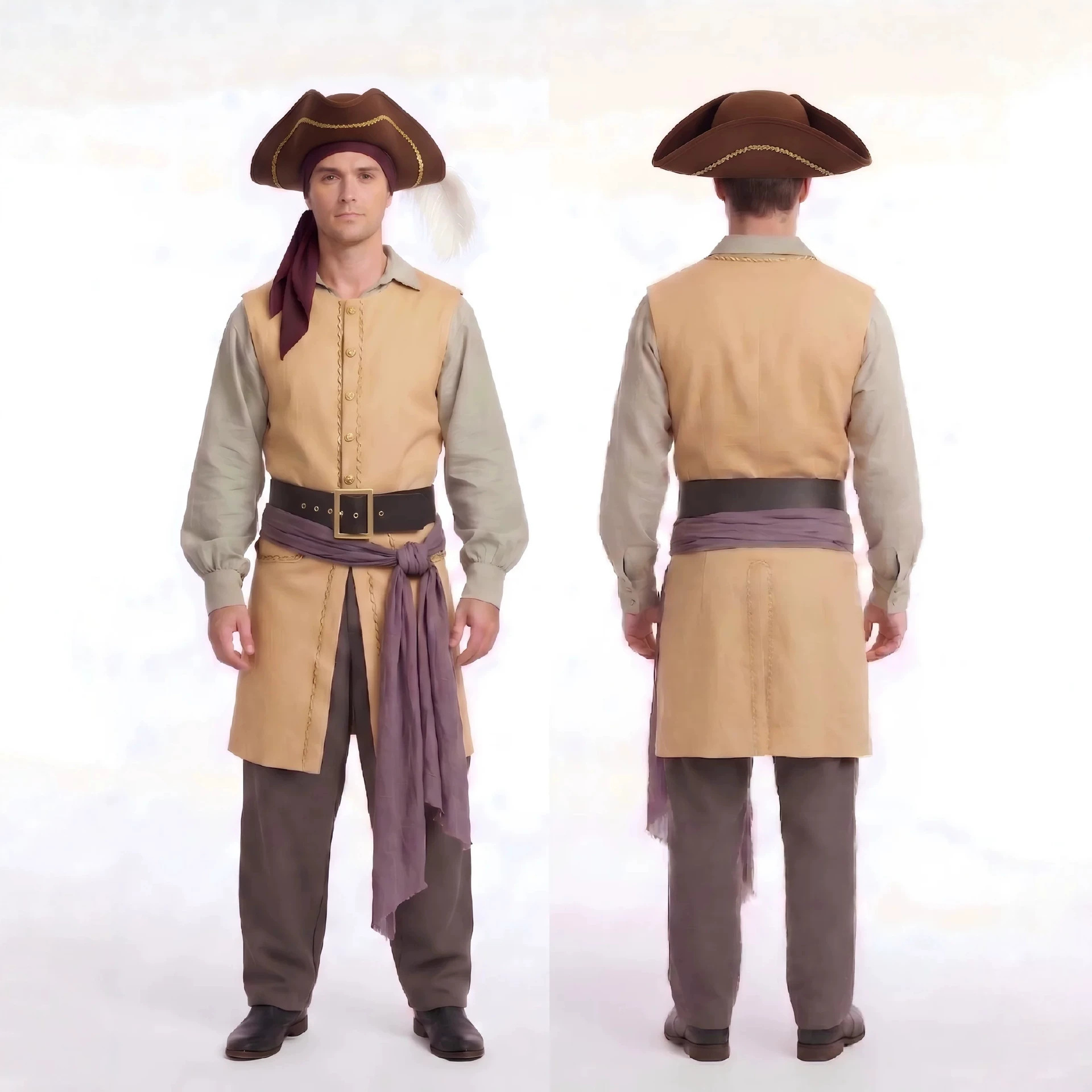 Movie Backrooms Captain Clark  - đánh giá và giá Men Formal Wear Vest