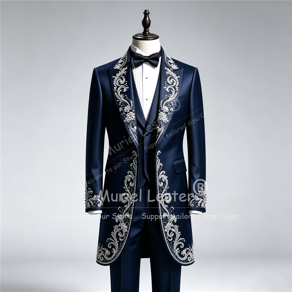 Luxury Man Wedding Tuxedo Suit - đánh giá và giá Men Formal Wear For Wedding